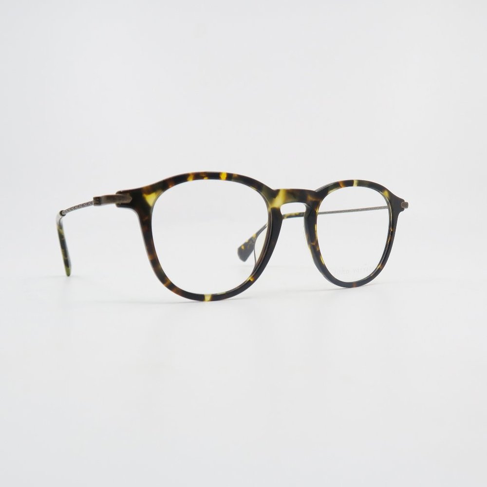 John Varvatos VJV421 47mm Olive Tortoise Oval New Men's Eyeglasses. - Picture 2 of 8